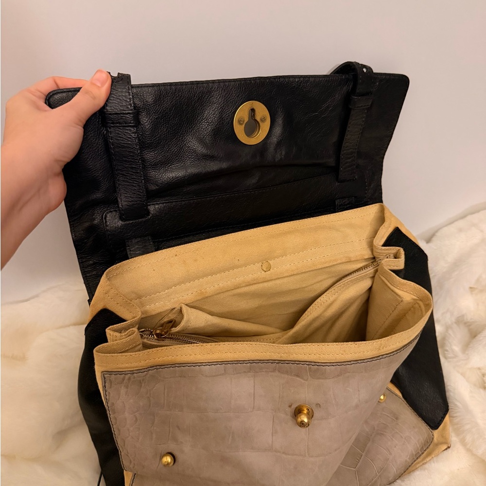 Yves Saint Laurent Black and Tan Satchel - Picture 2 of 15